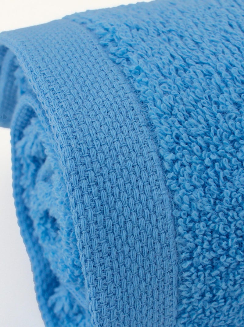 Lot de serviettes invité ALPHA 6 pièces Bleu turquoise - Kiabi