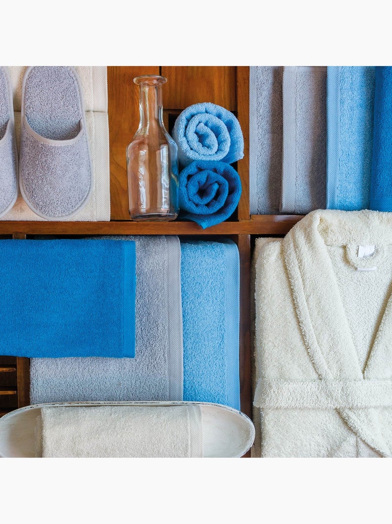 Lot de serviettes invité ALPHA 6 pièces Jaune or - Kiabi