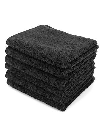 Lot de serviettes invité ALPHA 6 pièces