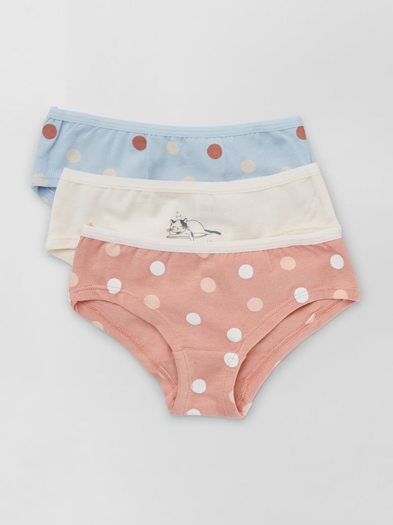 Lot de shorties Rose/bleu - Kiabi