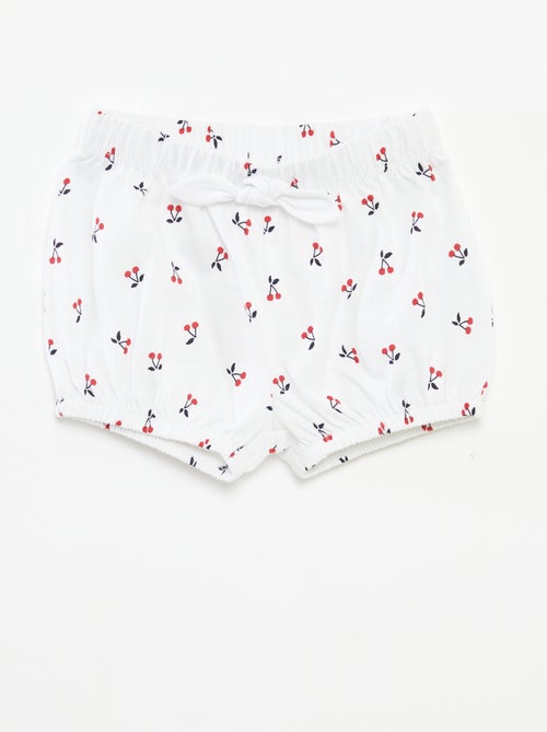 Short Bébé Fille NAME IT En Coton Bio - Confortable Et Style Classique | Vêtement Bébé Écologique