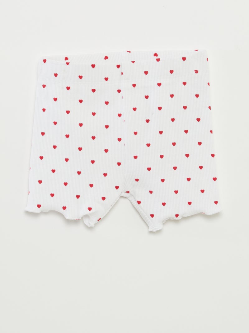 Lot de shorts cyclistes - 2 pièces BLANC - Kiabi