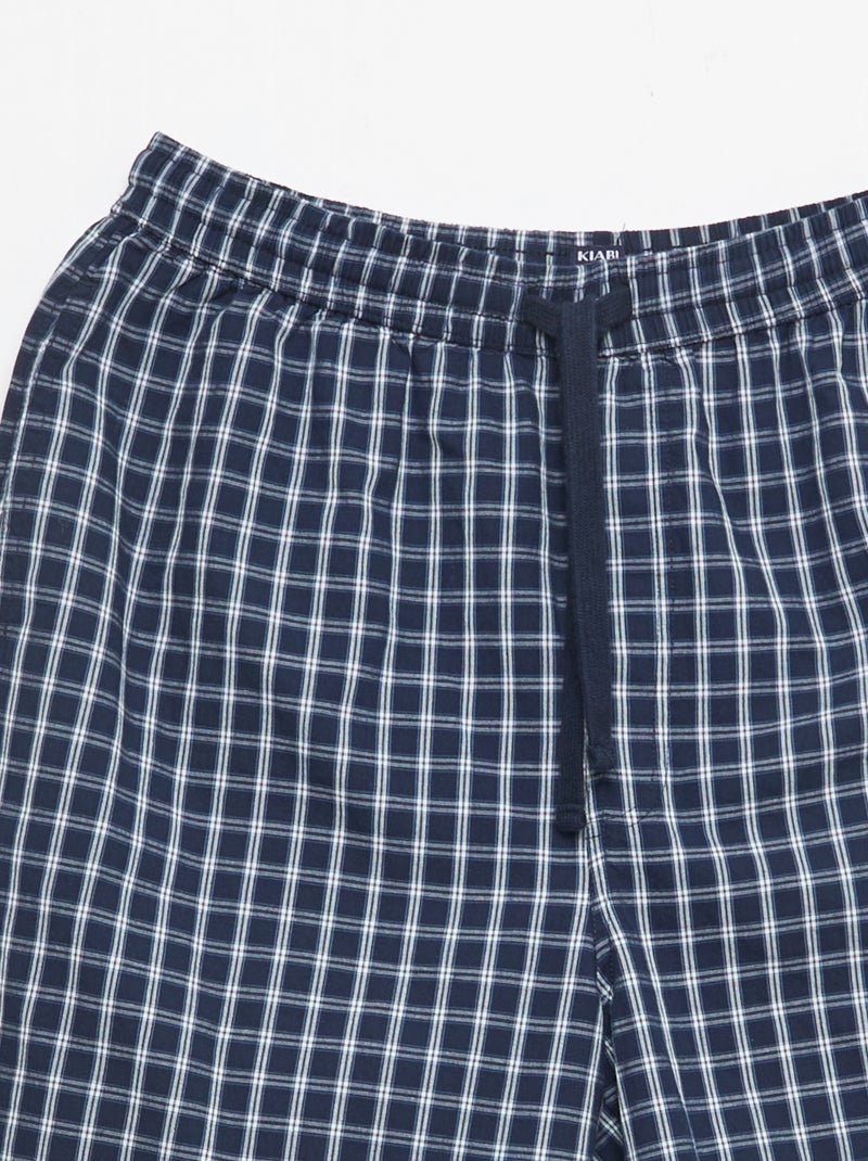 Lot de shorts de nuit avec poches - 2 pièces Bleu - Kiabi