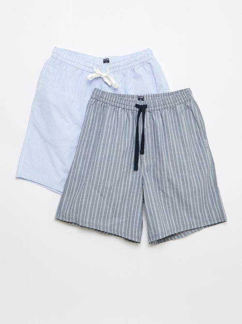 Lot de shorts de nuit avec poches - 2 pièces - Kiabi