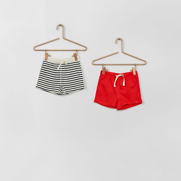 Lot De Shorts Bebe Fille Rouge Kiabi 2 00