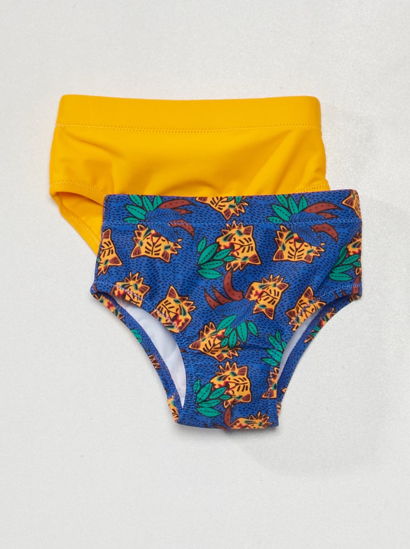 Lot de slip de bain Jaune - Kiabi