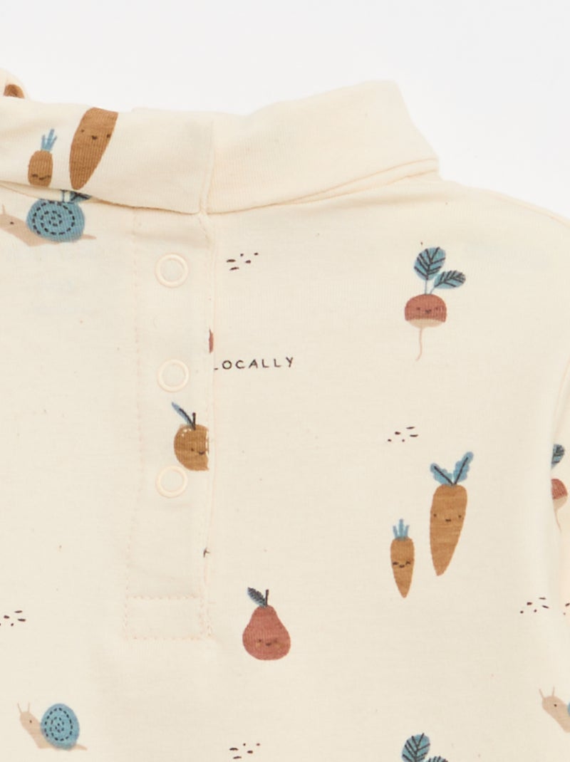 Lot de sous-pull à col montant - 2 pièces Blanc - Kiabi