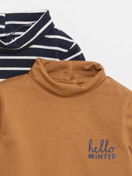 Lot de sous-pull à col montant - 2 pièces - Kiabi