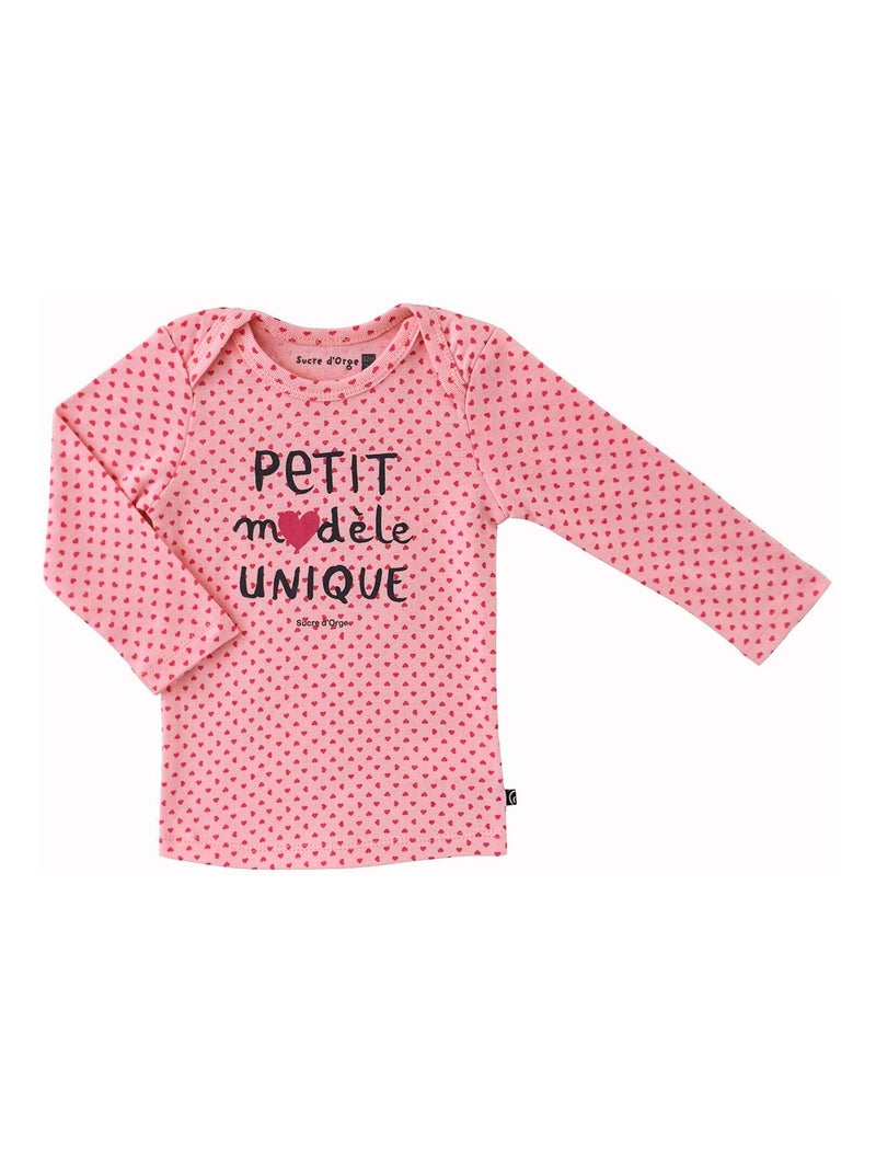 LOT DE T SHIRT SOUS VETEMENT AMBRINE Rose bonbon - Kiabi