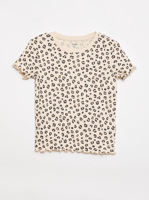 Lot de t-shirts côtelés - 2 pièces - Kiabi