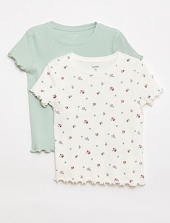 Lot de t-shirts côtelés - 2 pièces