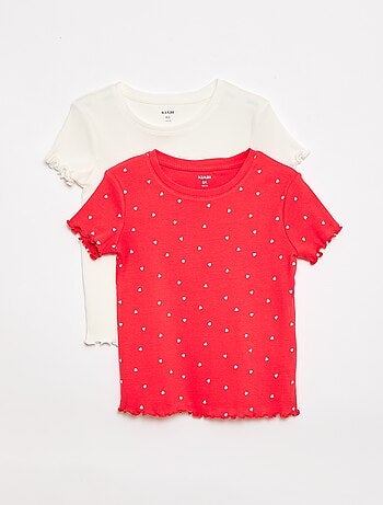 Lot de t-shirts côtelés - 2 pièces