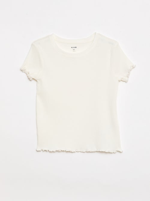 Lot de t-shirts côtelés - 2 pièces - Kiabi