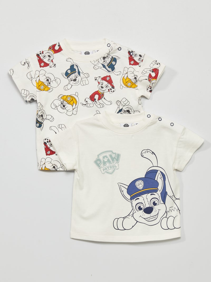 Lot de t-shirts 'Pat 'Patrouille' - 2 pièces blanc - Kiabi