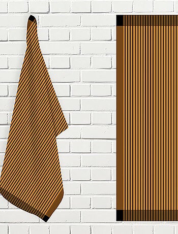 Lot de torchons de cuisine coton KENT, par Soleil d'ocre