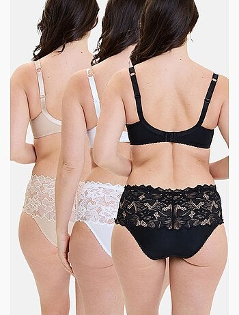 Lot de trois culottes arum sans complexe lingerie
