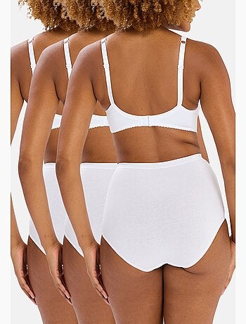 Lot de trois culottes simplement coton b sans complexe lingerie