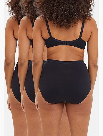 Lot de trois culottes simplement coton b sans complexe lingerie