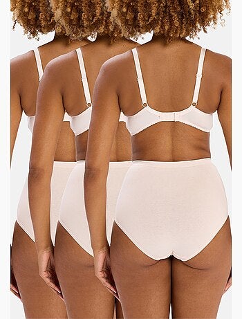 Lot de trois culottes simplement coton b sans complexe lingerie
