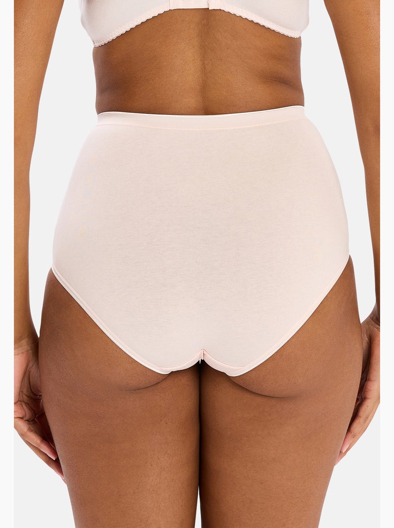 Lot de trois culottes Simplement Coton B Sans Complexe Rose clair - Kiabi
