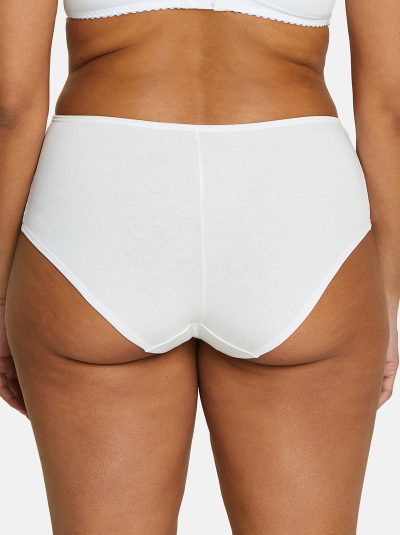 Lot de trois shorties Simplement Coton B Sans Complexe Blanc - Kiabi