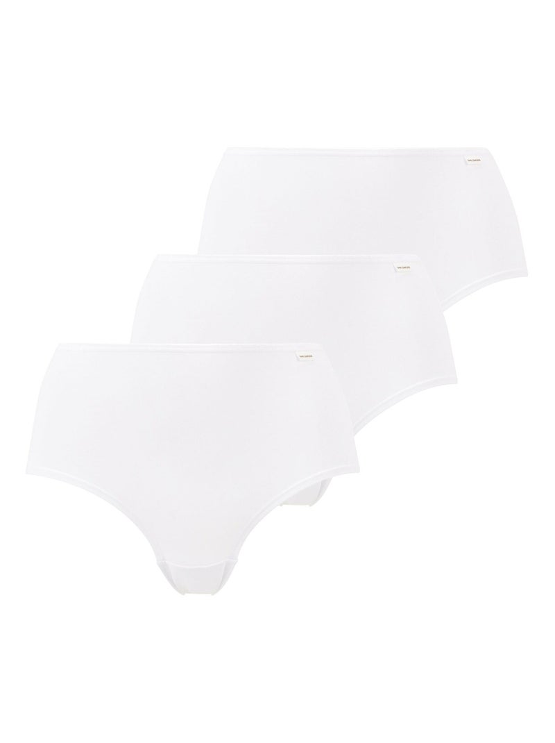 Lot de trois shorties Simplement Coton B Sans Complexe Blanc - Kiabi