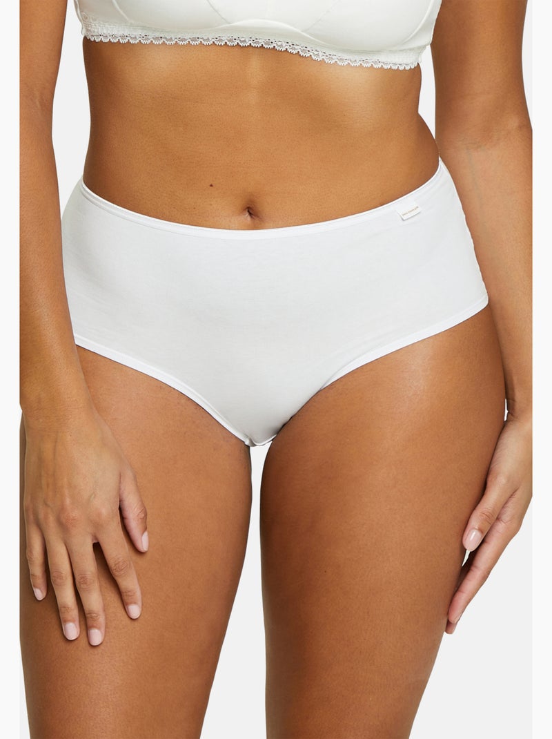 Lot de trois shorties simplement coton b sans complexe lingerie Blanc - Kiabi