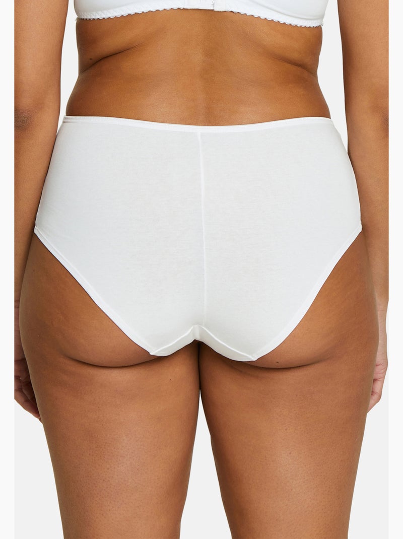 Lot de trois shorties simplement coton b sans complexe lingerie Blanc - Kiabi