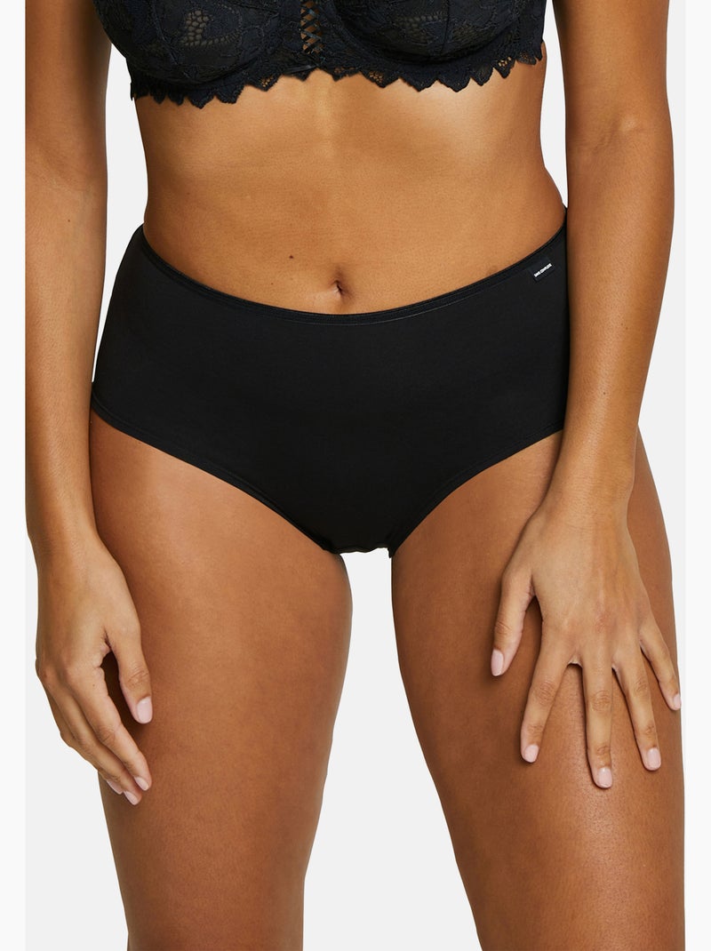 Lot de trois shorties simplement coton b sans complexe lingerie Noir - Kiabi