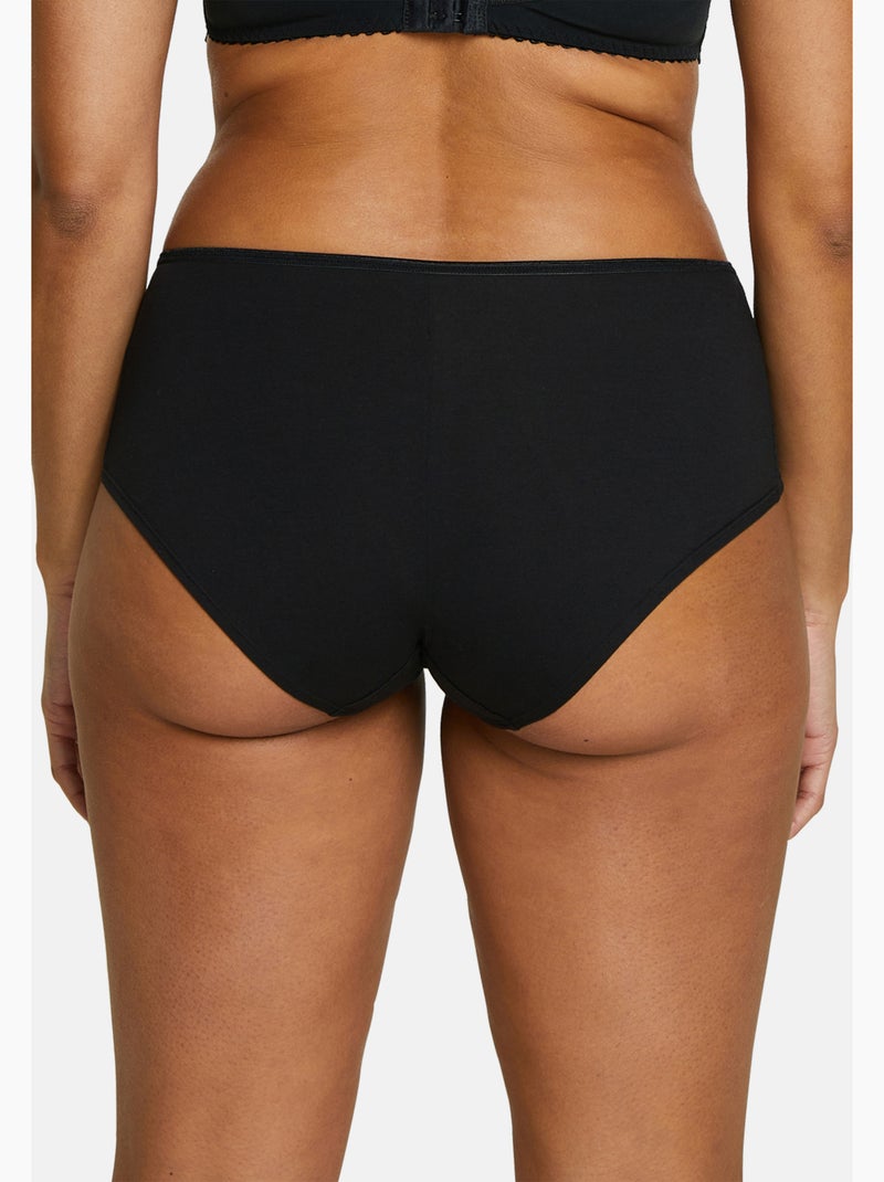 Lot de trois shorties simplement coton b sans complexe lingerie Noir - Kiabi