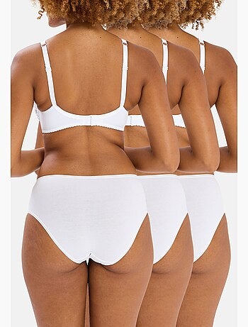 Lot de trois slips simplement coton b sans complexe lingerie