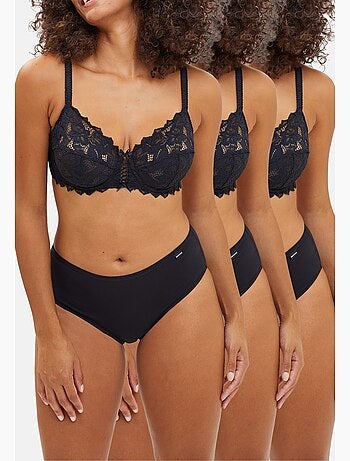 Lot de trois slips simplement coton b sans complexe lingerie