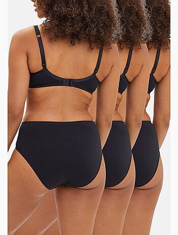 Lot de trois slips simplement coton b sans complexe lingerie