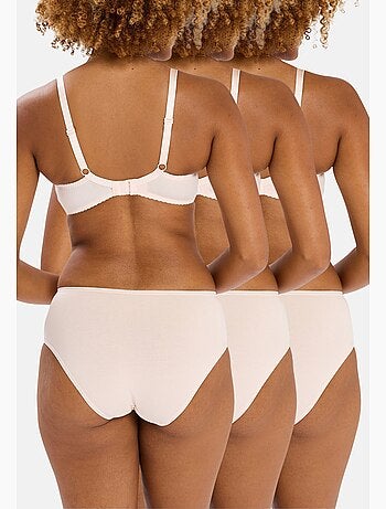 Lot de trois slips simplement coton b sans complexe lingerie