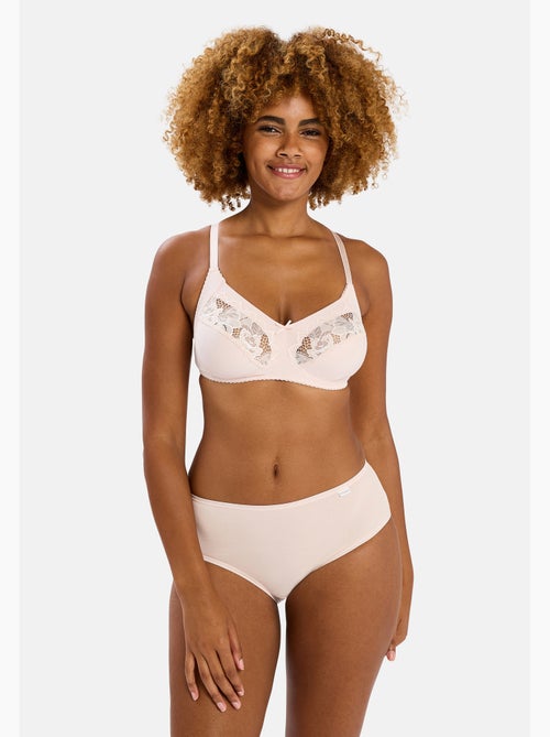 Lot de trois slips simplement coton b sans complexe lingerie - Kiabi
