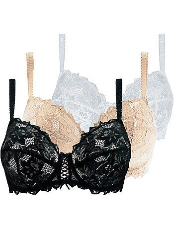 Lot de trois soutiens gorge arum sans complexe lingerie