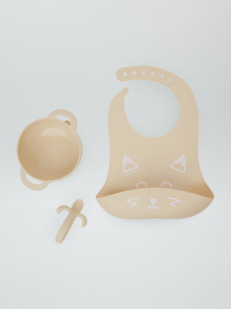 Lot de vaisselles 'Badabulle' Beige - Kiabi