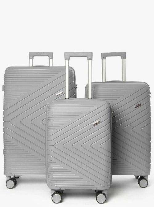 Lot de valises victoria travel polypropylene - Kiabi Lot de valises victoria travel polypropylene - Kiabi