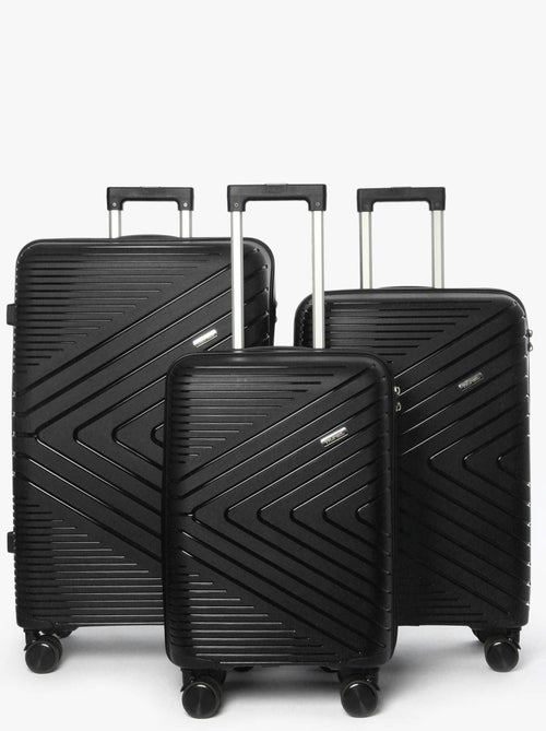 Lot de valises victoria travel polypropylene - Kiabi Lot de valises victoria travel polypropylene - Kiabi