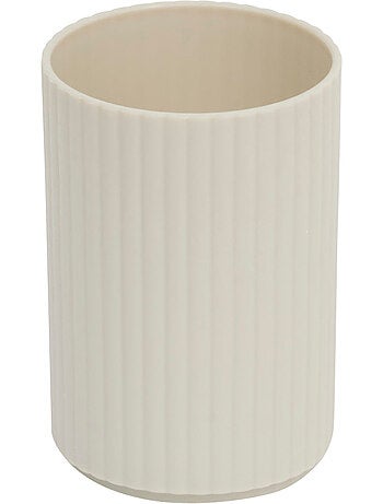 Lot distributeur de savon et gobelet strié ECO
