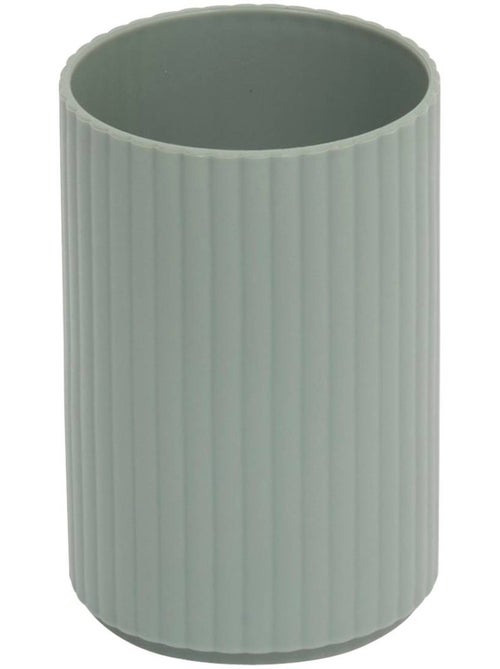 Lot distributeur de savon et gobelet strié ECO - Kiabi