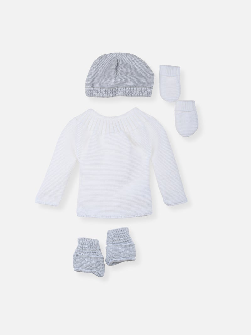 Lot Maternité Blanc Gris - Kiabi