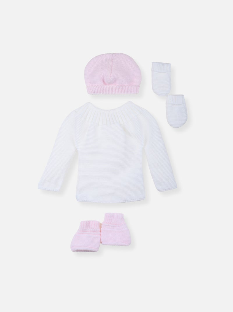 Lot Maternité Blanc Rose - Kiabi