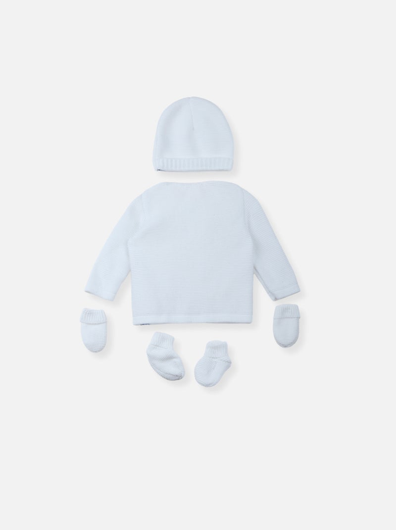 Lot Maternité coton bio Blanc - Kiabi
