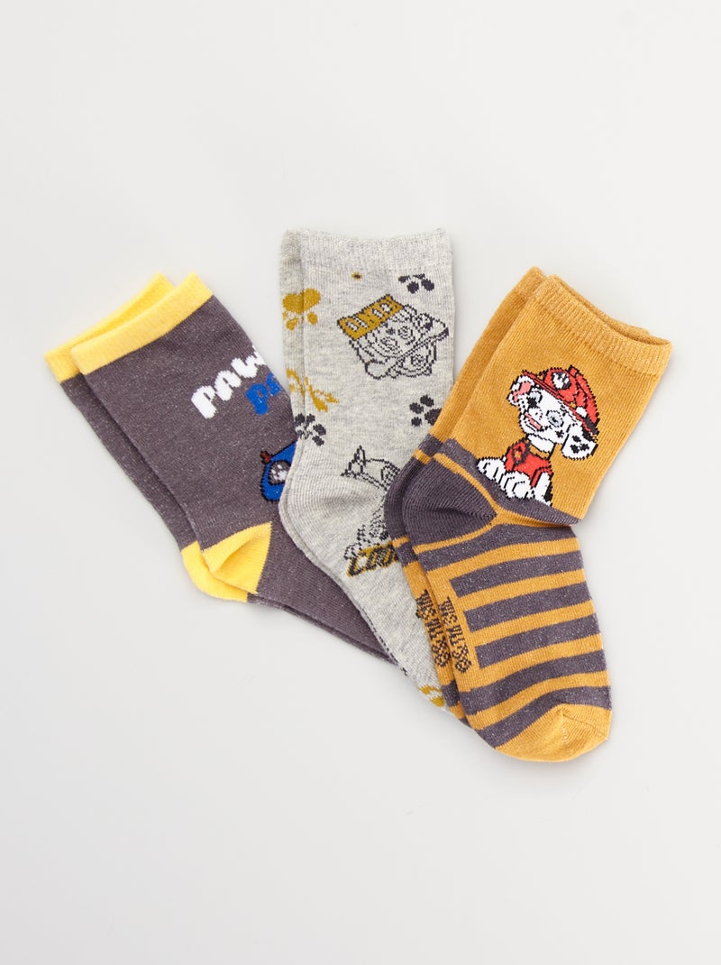 Lot 'Pat'Patrouille' 3 paires de chaussettes Beige - Kiabi