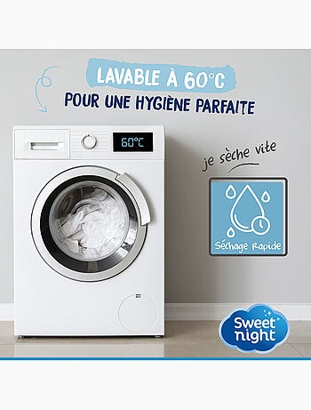 Lot Protège-Matelas + 1 Protège-Oreiller - Bouclette Éponge Coton Absorbante