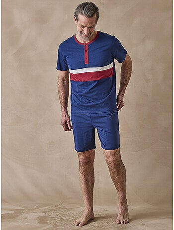Lot pyjashort + pyjama maille pur coton