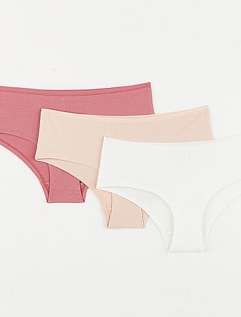 Lot shorty x3 coton bio Geraldine - RougeGorge Lingerie