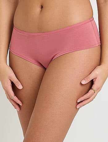 Lot shorty x3 coton bio Geraldine - RougeGorge Lingerie