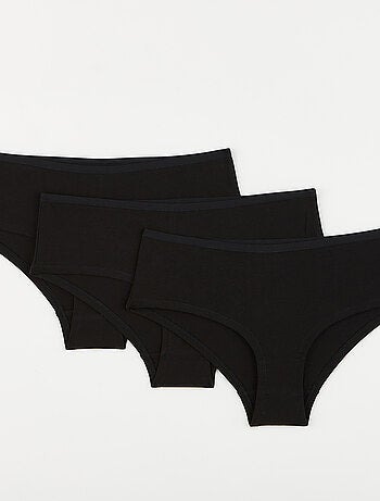 Lot shorty x3 coton bio Geraldine - RougeGorge Lingerie